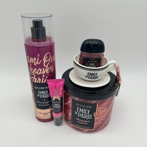 Bath Body Works Emily in Paris Champagne Fragrance Gloss Hand Sanitizer Candle